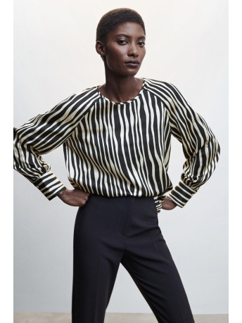 Mango Blouse BLOUSE MET ANIMAL PRINT 47074015 02