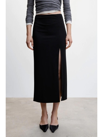 Mango Rok MIDIROK MET SPLIT 47034044 99