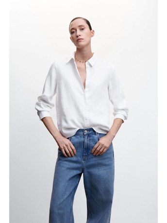 Mango Blouse OVERHEMD VAN LINNEN 47095651 02