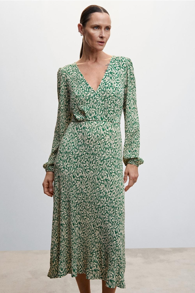 GETEXTUREERDE JURK MET PRINT 47005740 43