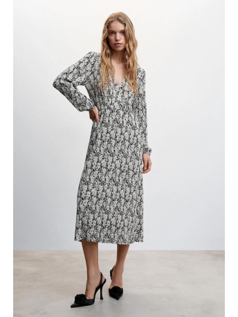 Mango Jurk GETEXTUREERDE JURK MET PRINT 47005740 99