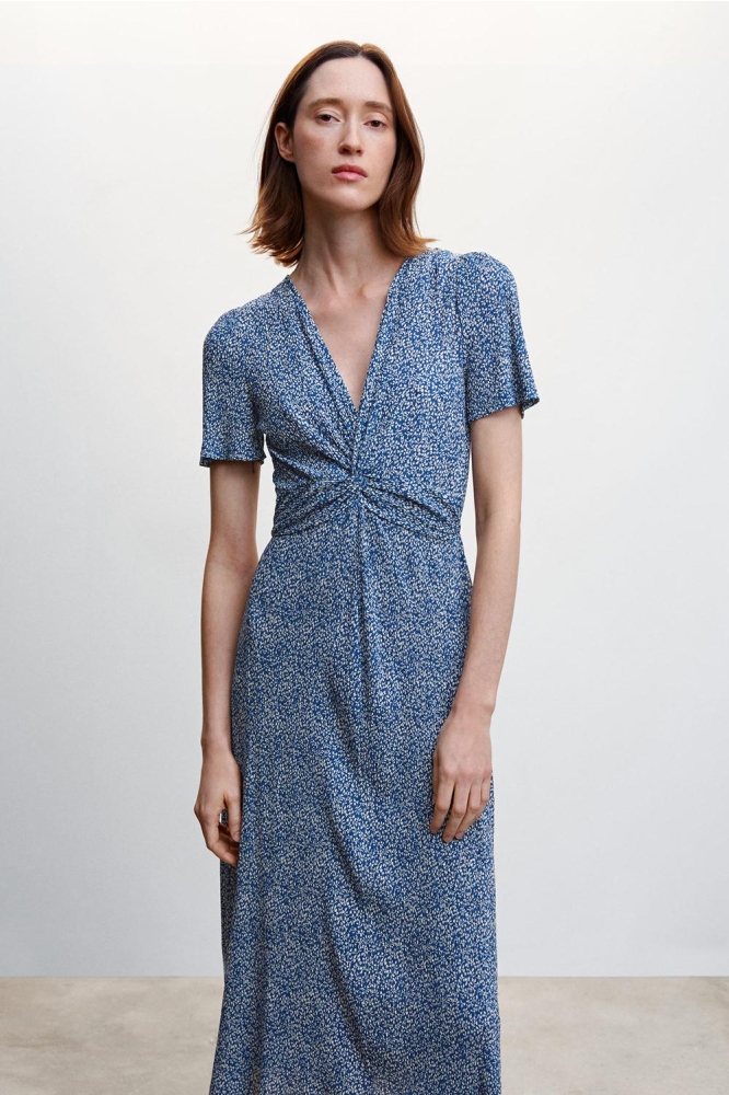 GETEXTUREERDE JURK MET PRINT 47055748 52