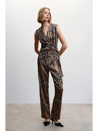 Mango Broek BEDRUKTE JUMPSUIT MET CEINTUUR 47074036 08