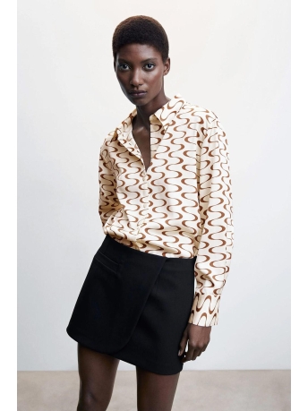 Mango Blouse BEDRUKTE SATIJNEN BLOUSE 47004015 02