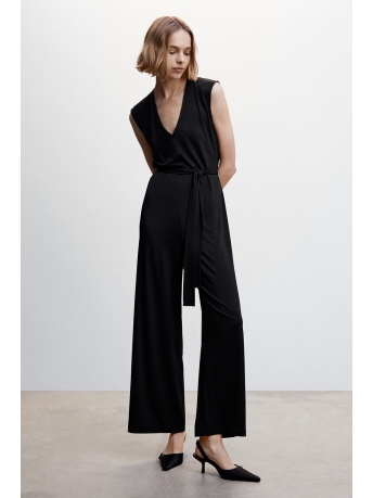 Mango Broek LANGE JUMPSUIT MET STRIK 47065846 99