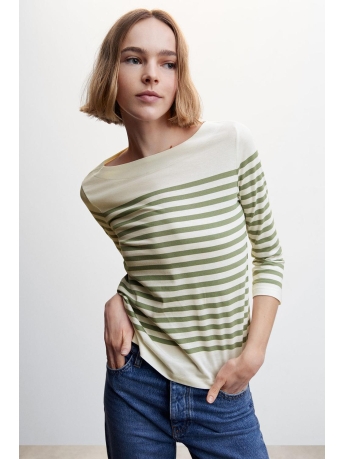 Mango T-shirt GESTREEPT KATOENEN T SHIRT 47035829 40