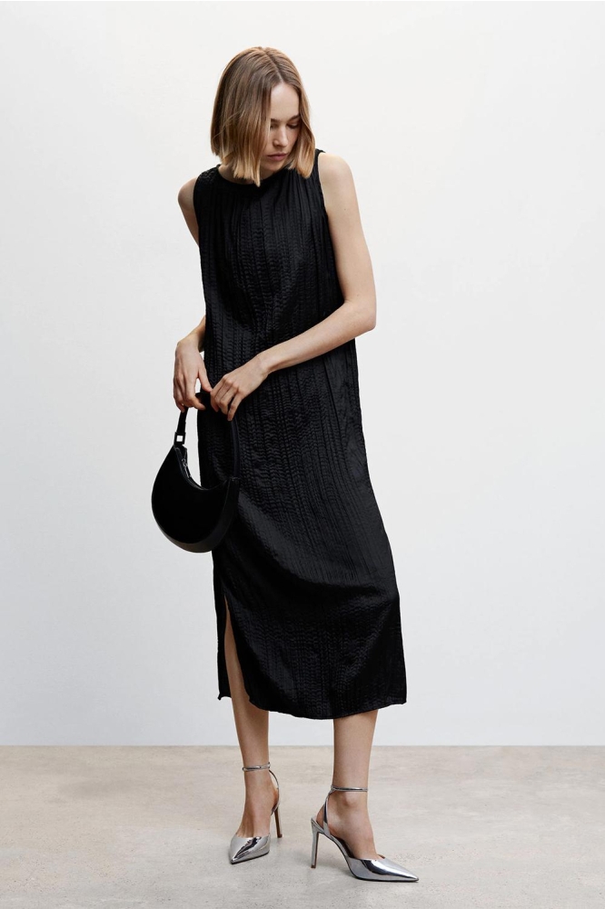 GETEXTUREERDE MIDI JURK 47025863 99