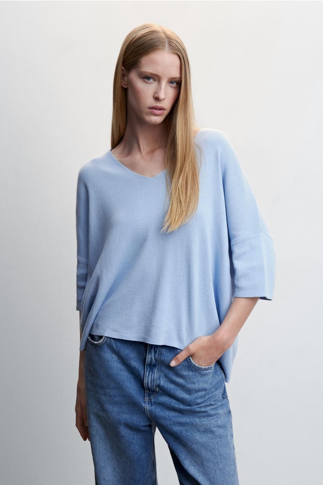 OVERSIZED TRUI MET DRIEKWART MOUWEN 47005876 50