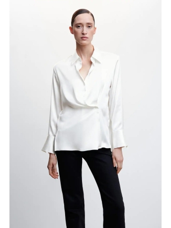 Mango Blouse T SHIRT MET GEDRAPEERD DETAIL 47035853 02