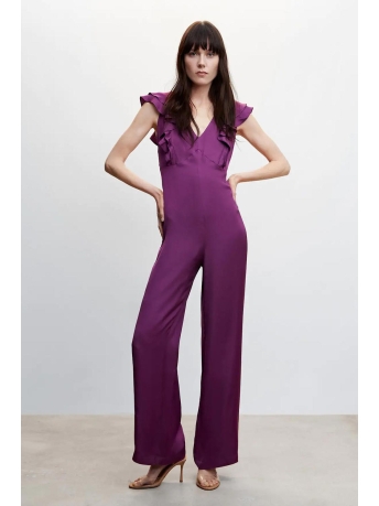 Mango Broek JUMPSUIT MET RUCHES EN OPEN RUG 47087127 65