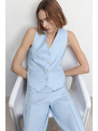Mango Vest LINNEN GILET 47047109 50