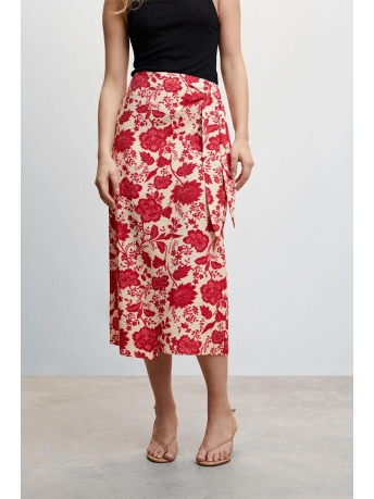 Mango Rok GEBLOEMDE WIKKELROK 47097112 05
