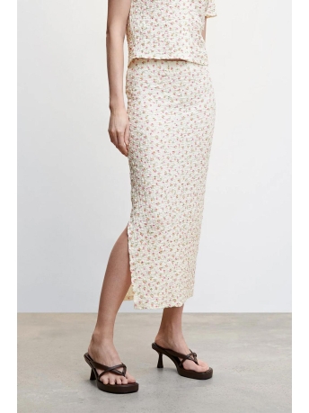 Mango Rok GETEXTUREERDE ROK MET SPLIT 47977121 05