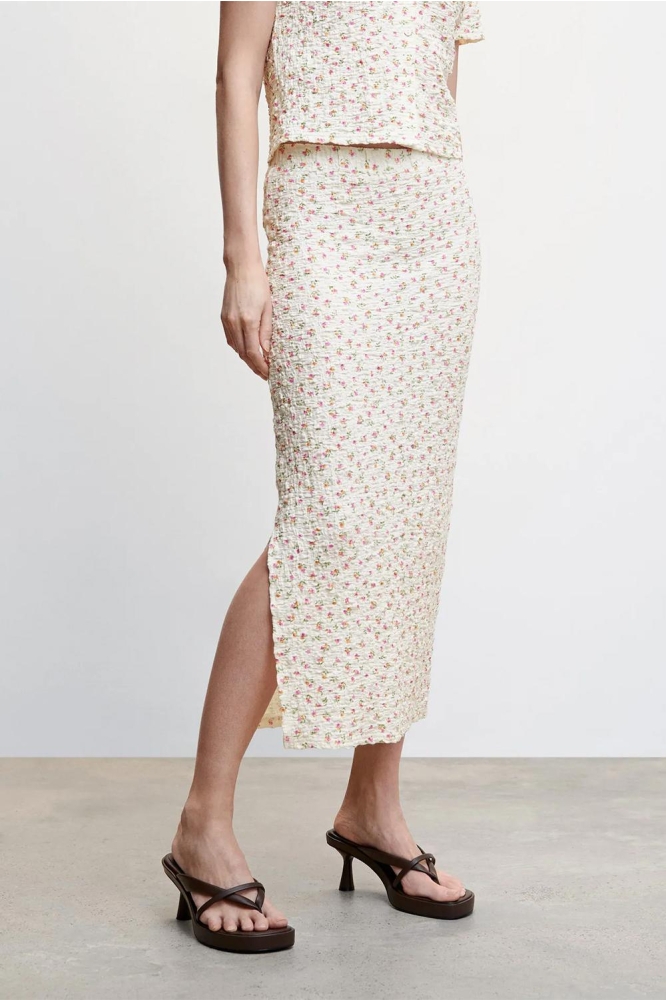 GETEXTUREERDE ROK MET SPLIT 47977121 05