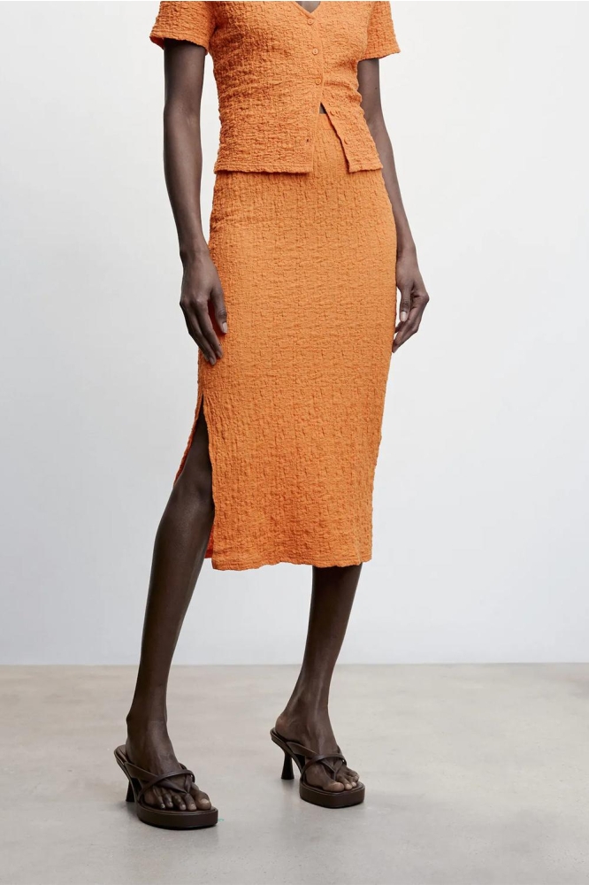 GETEXTUREERDE ROK MET SPLIT 47077121 20
