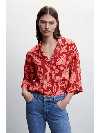 Mango Blouse GEBLOEMD T SHIRT MET KORTE MOUWEN 47097114 85