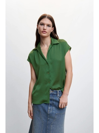 Mango Blouse SATIJNEN BLOUSE MET KORTE MOUW 47077120 43