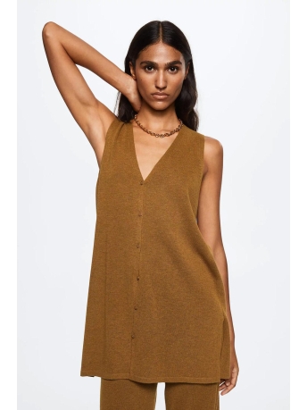Mango Vest FIJNGEBREID OVESIZED VEST 37020453 09