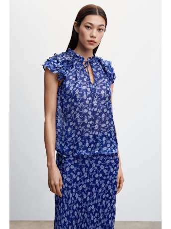 Mango Blouse GEBLOEMDE BLOUSE MET RUCHES 47057115 52