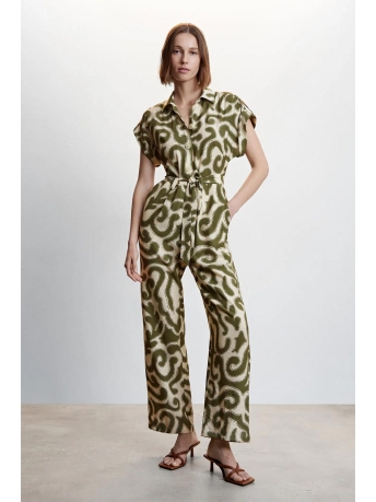 Mango Broek LANGE JUMPSUIT MET PRINT 47047116 43