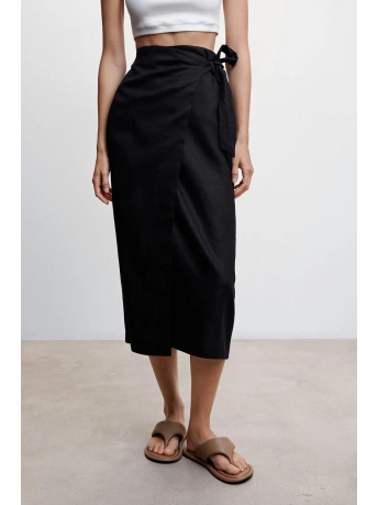 Mango Rok LINNEN OVERSLAGROK 47077108 99