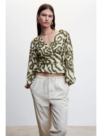 Mango Blouse BEDRUKTE BLOUSE MET POFMOUWEN 47037116 43