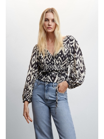 Mango Blouse BEDRUKTE BLOUSE MET POFMOUWEN 47037116 99