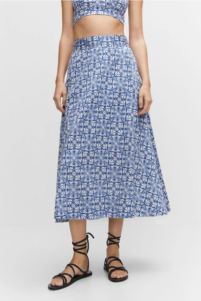 BEDRUKTE MIDI ROK 47068630 52