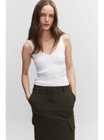 Mango Top GEBREIDE TOP MET V HALS 57010252 05