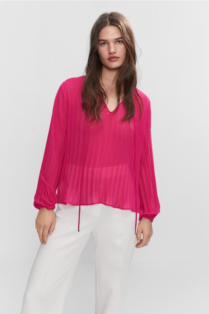 GEPLOOIDE BLOUSE MET POFMOUWEN 47015854 88