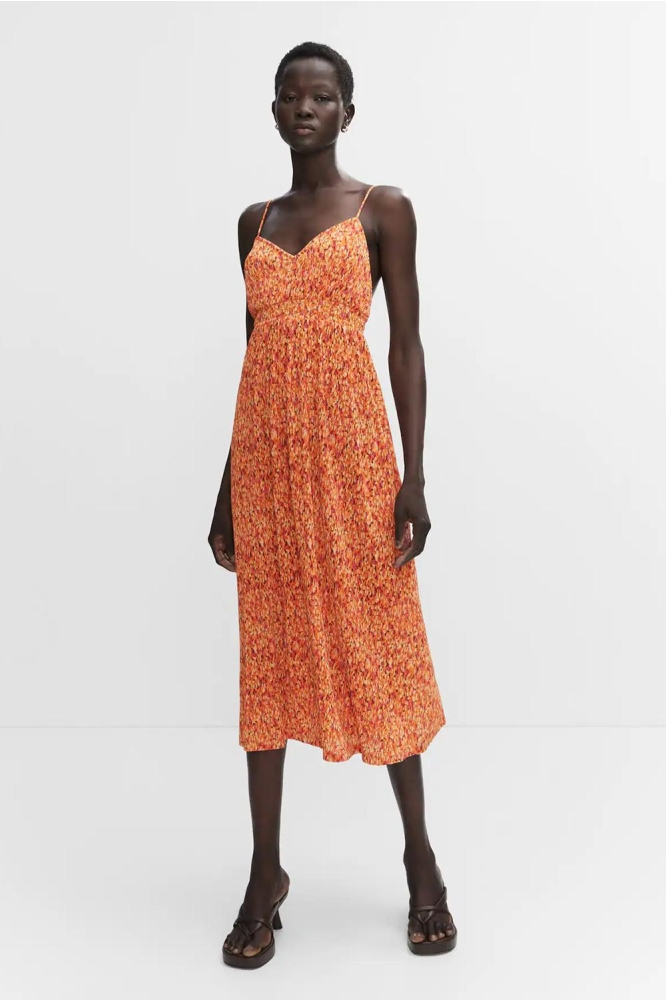 GETEXTUREERDE JURK MET GEKRUISTE RUG 47038642 20