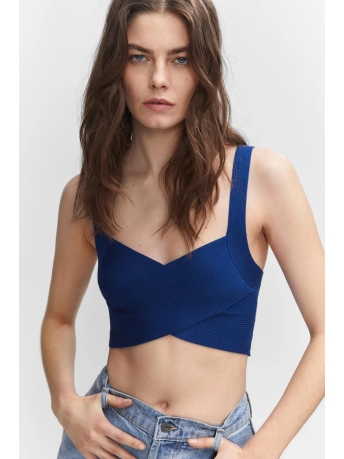 Mango Top GEBREIDE GEKRUISTE TOP 57000258 52