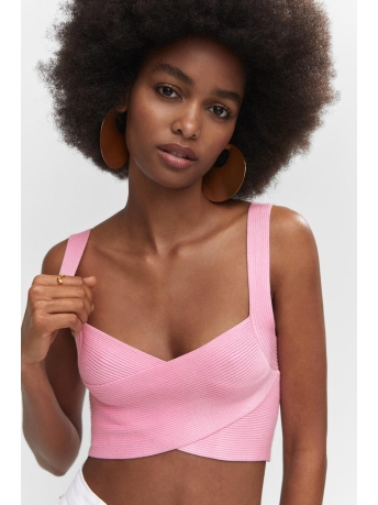 Mango Top GEBREIDE GEKRUISTE TOP 57000258 81