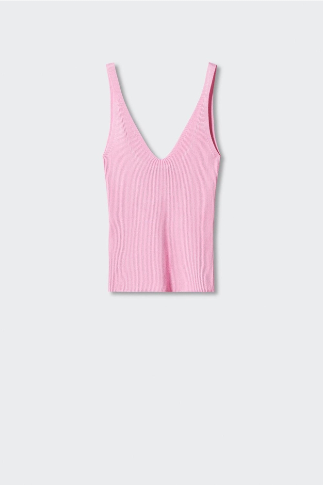 GEBREIDE TOP MET V HALS 57010252 81