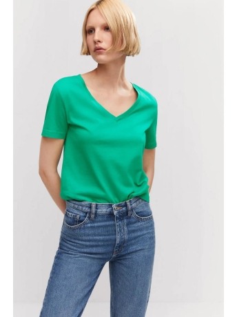 Mango T-shirt KATOENEN T SHIRT MET V HALS 57082001 43