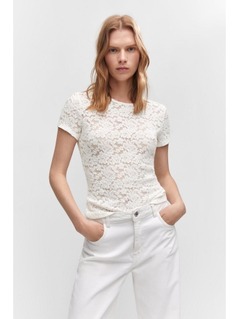 Mango T-shirt GUIPURE T SHIRT 57010465 01
