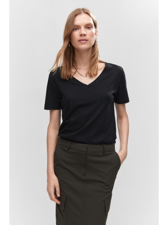 Mango T-shirt KATOENEN T SHIRT MET V HALS 57082001 99