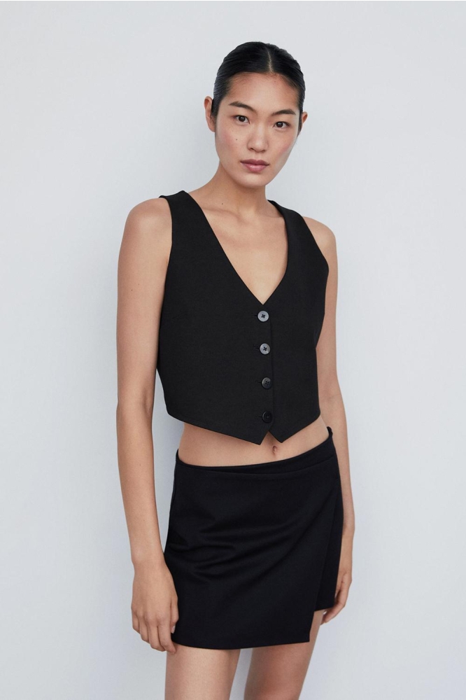 CROP GILET MET KNOPEN 57983808 99