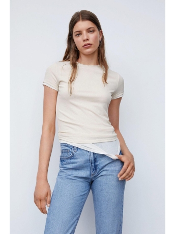 Mango T-shirt DUBBELLAAGS T SHIRT 57014034 01
