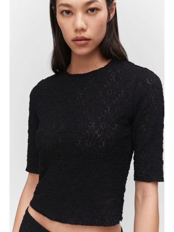 Mango T-shirt GETEXTUREERD T SHIRT 57083810 99