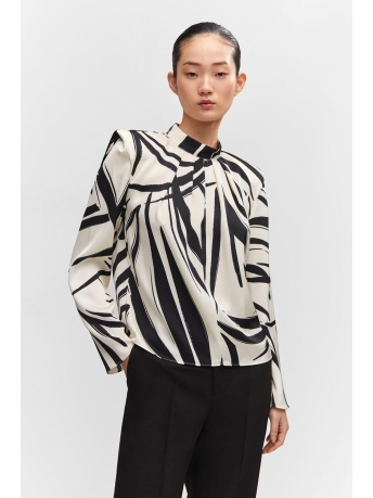 Mango Blouse BEDRUKTE BLOUSE MET SCHOUDERVULLINGEN 57023809 02