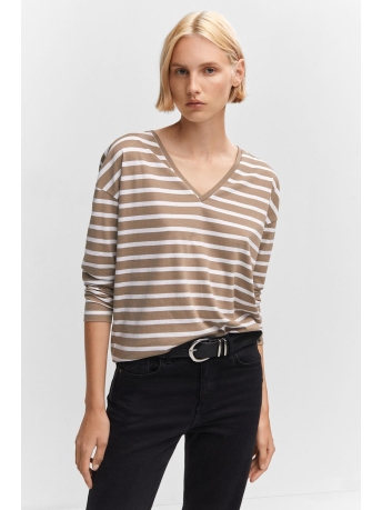 Mango T-shirt KATOENEN T SHIRT MET V HALS 57014404 06