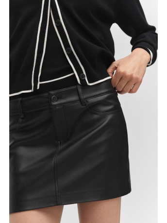 Mango Rok MINIROK MET LEEREFFECT 57045139 99