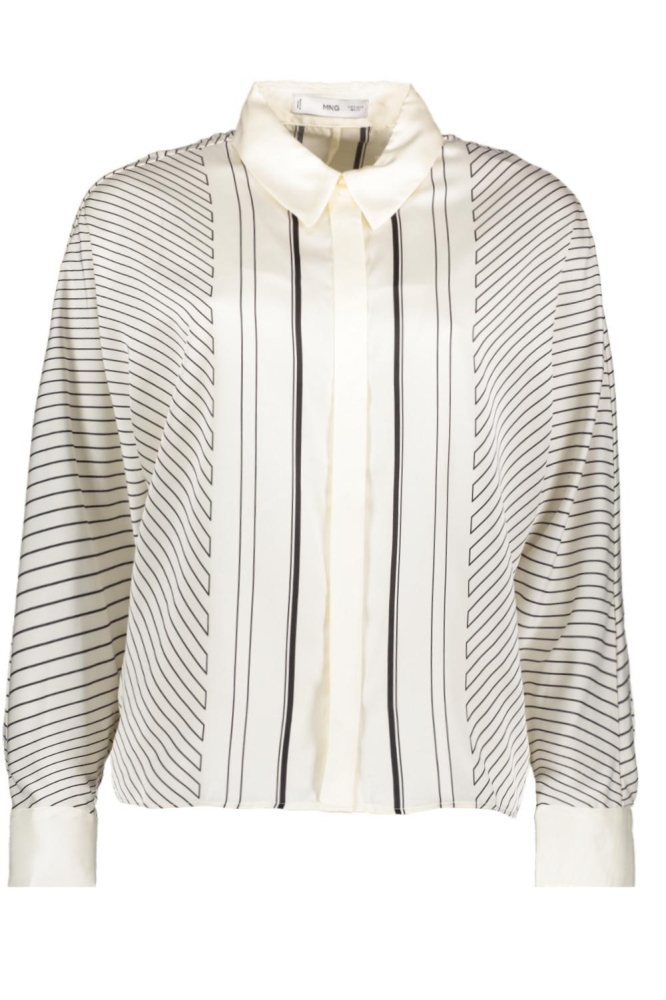 SATIJNEN BLOUSE MET GEOMETRISCHE PRINT 57025791 02