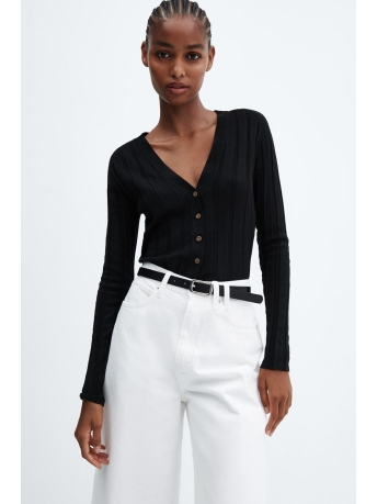 Mango Vest GEBREID RIBVEST 57095793 99