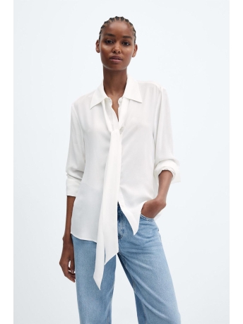 Mango Blouse BLOUSE MET STRIK 57065982 01