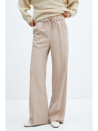 Mango Broek WIDELEG BROEK MET ELASTISCHE TAILLEBAND 57926717 08