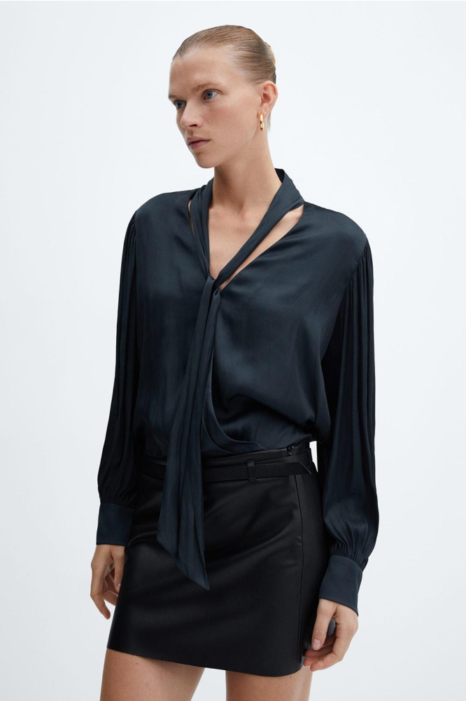 SATIJNEN BLOUSE MET STRIK 57035791 95