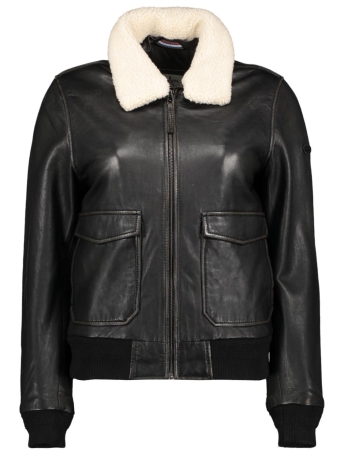 Donders Jas LEATHER JACKET 57577 Black