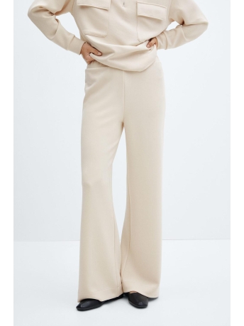 Mango Broek WIDELEG BROEK MET ELASTISCHE TAILLEBAND 57035964 08